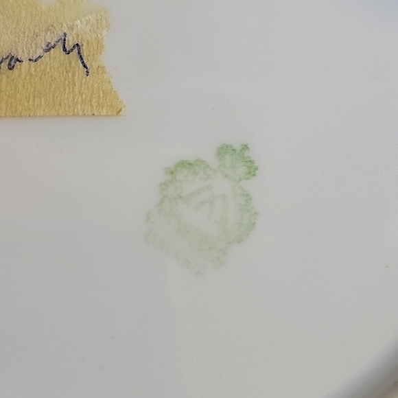 🍃 Vintage Bavarian floral plate Crown Laurel - Picture 4 of 6